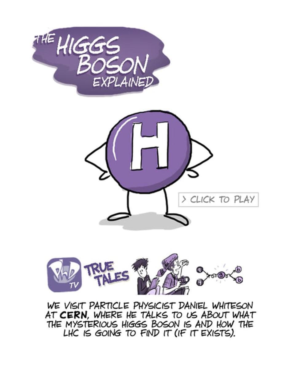 Higgs Boson Explained by Cartoon