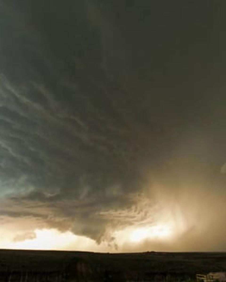 A Supercell Thunderstorm Over Texas