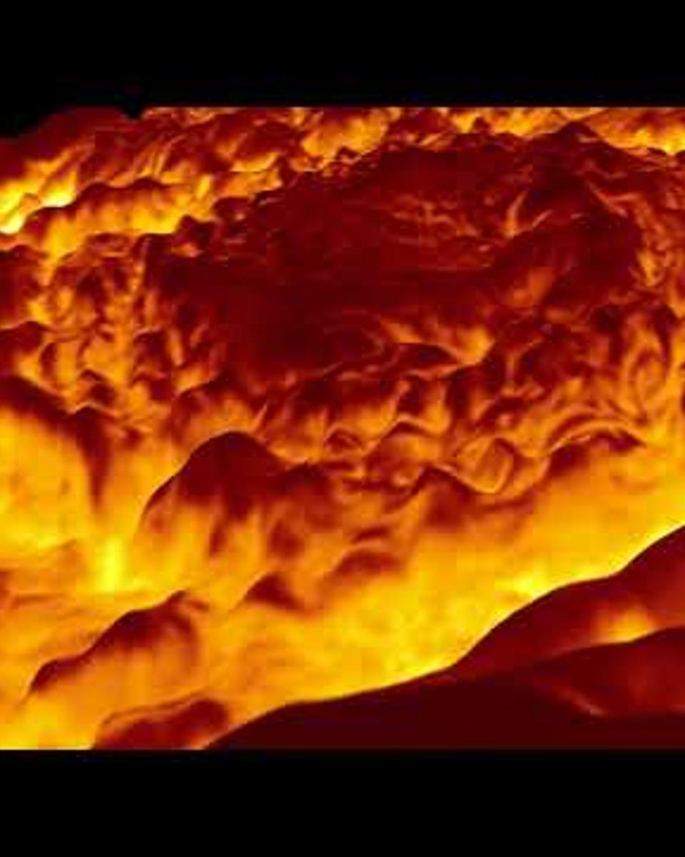 Flyover of Jupiter's North Pole in Infrared