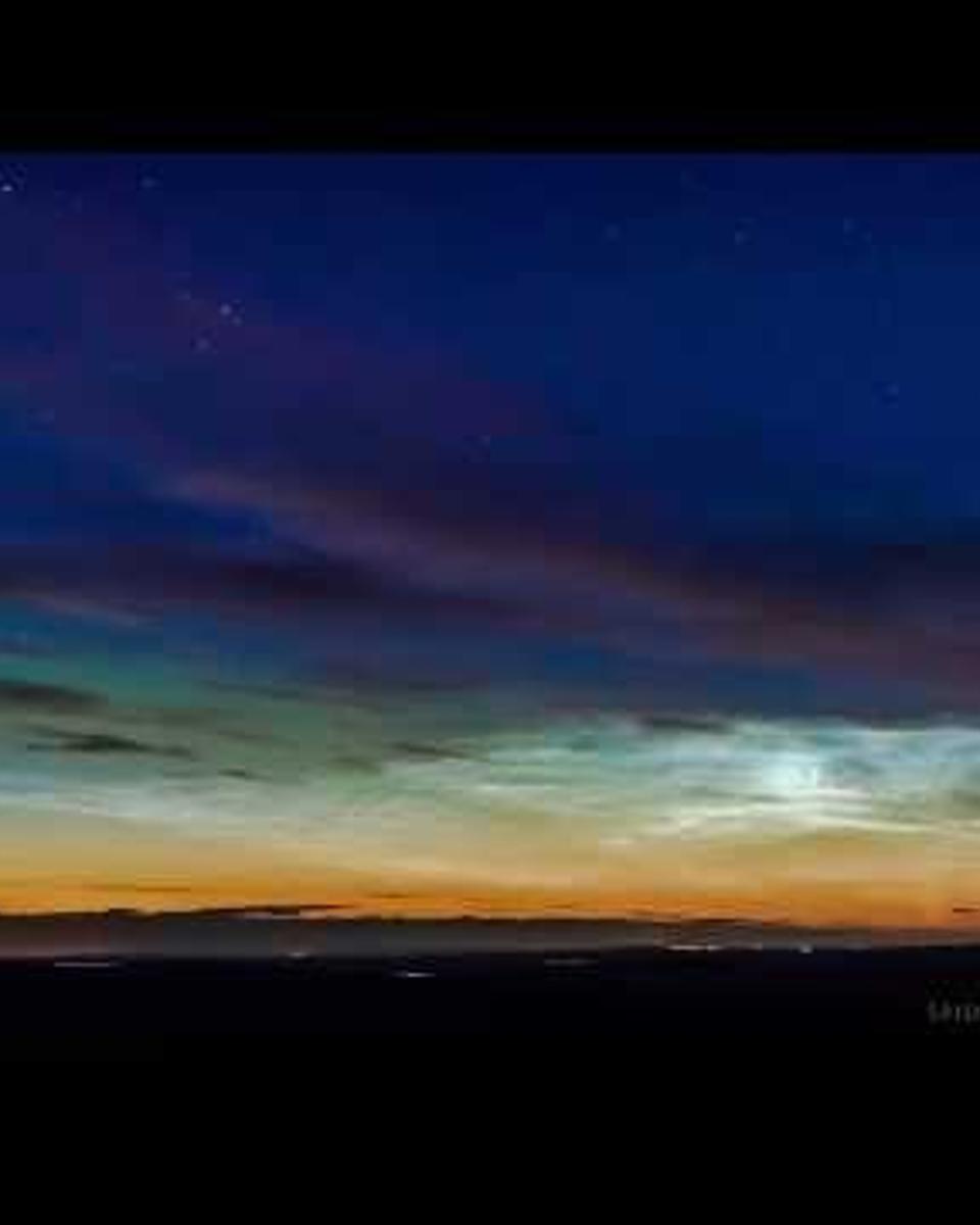 Noctilucent Clouds and Aurora Over Scotland
