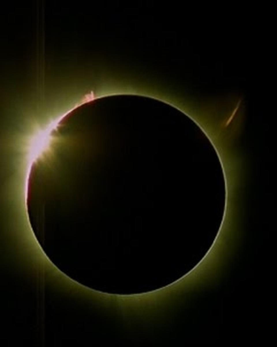 Cheering a Total Solar Eclipse