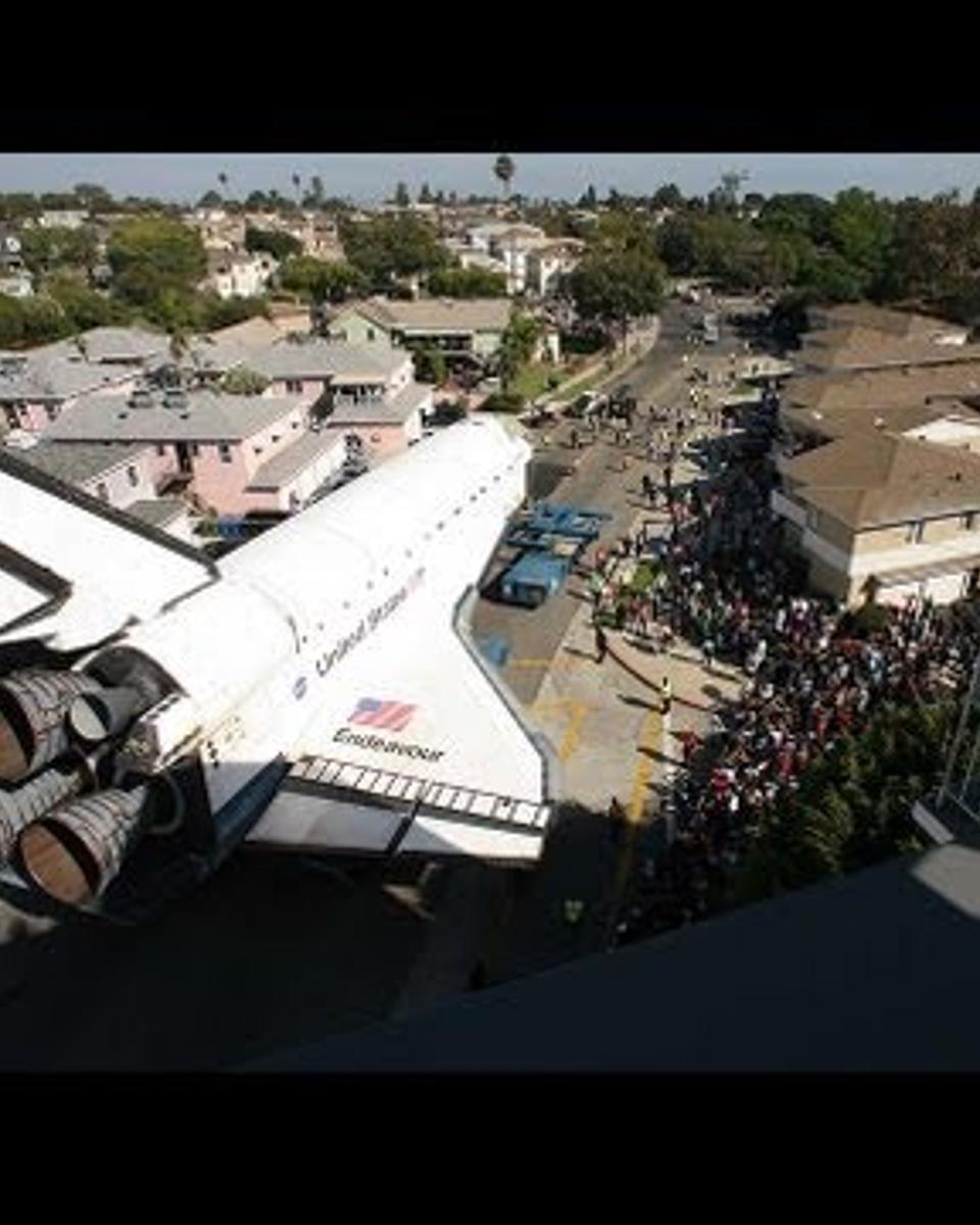 A Space Shuttle on the Streets of Los Angeles