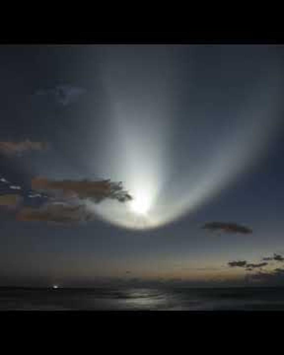 Streak and Plume from SpaceX Crew-2 Launch
