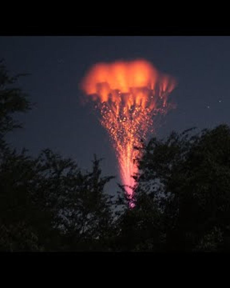 Gigantic Jet Lightning from Puerto Rico