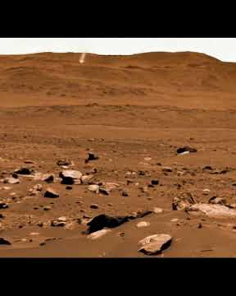 A Martian Dust Devil Spins By